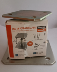 PIED POTEAU 4MM 100X150