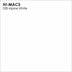 RESINE 100% ACRYLIQUE BLANCHE 06MM S028 LG HI-MACS ALPINE WHITE