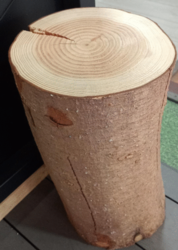 RONDIN NATUREL EPICEA PONCE RABOTÉ 200 ESTHETIQUE ET IRREGULIER A TRAITER SI UTILISATION EXTERIEURE