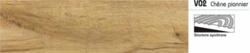 RDS VINYL 5MM REF CHENE PION CLIP 1,84M² STRUCTURE SYNCHRONE CLASSE 33 : V02 1210 X 190